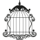 Stickers cage oiseau