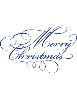 Stickers texte merry christmas