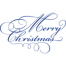 Stickers texte merry christmas