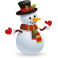 Stickers bonhomme de neige 