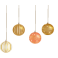Stickers kit boules de noël dorée