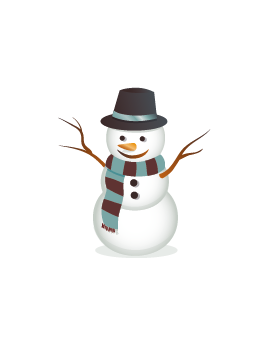 Stickers bonhomme de neige