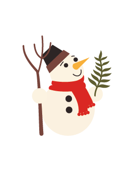 Stickers bonhomme de neige