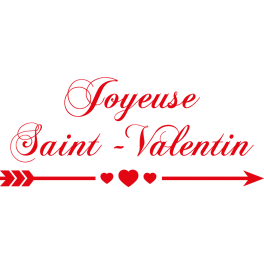Stickers phrase joyeuse saint valentin