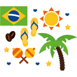 Stickers kit carnaval Brésil  