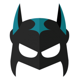 Stickers masque de carnaval Batman