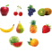 Stickers kit fruits polygonaux