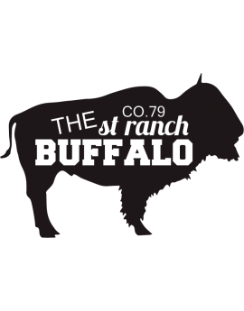 Stickers bison avec texte the St ranch Buffalo