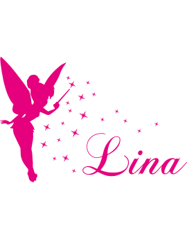 Stickers Fée prénom Lina