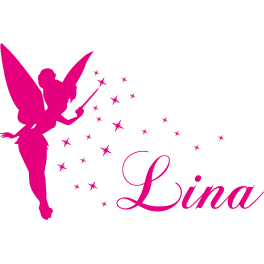 Stickers Fée prénom Lina