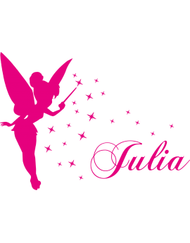 Stickers Fée prénom Julia