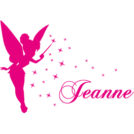 Stickers Fée prénom Jeanne