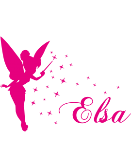 Stickers Fée prénom Elsa