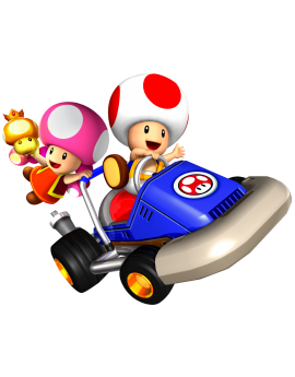 Stickers Mario Kart champignons