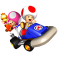 Stickers Mario Kart champignons