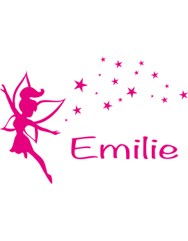 Stickers Fée avec étoiles Emilie 