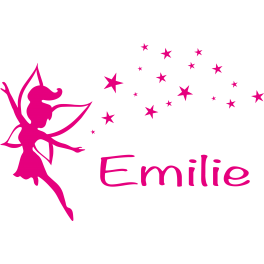 Stickers Fée avec étoiles Emilie 