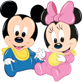 Stickers bébé Mickey et Minnie