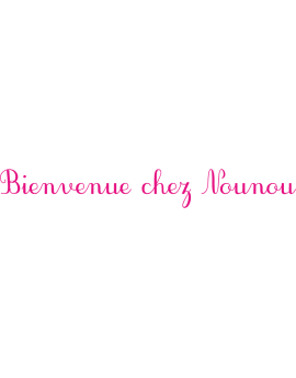 Stickers Texte bienvenue chez nounou