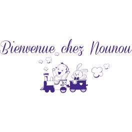 Stickers Texte bienvenue chez nounou