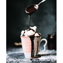 Poster tasse avec chocolat fondu