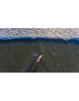 Poster surfeur vu du haut