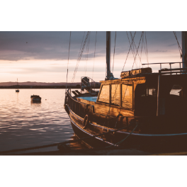 Poster bateau sur la mer