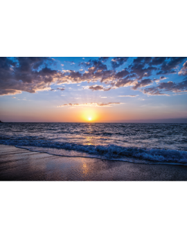 Poster couché de soleil sur la plage