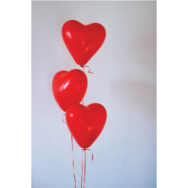 Poster ballons en forme de coeur