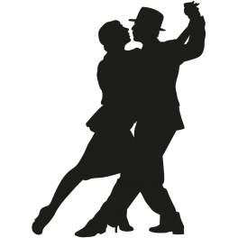 Sticker couple danse tango