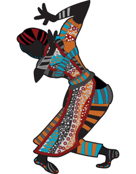Sticker danseuse africaine