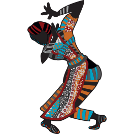 Sticker danseuse africaine