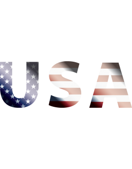 Sticker USA drapeau