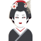 Sticker Geisha Japon
