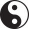 Sticker symbole chinois Ying Yang