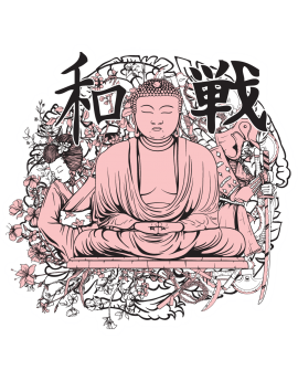 Sticker bouddha symbole chinois