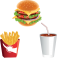 Kit Stickers menu fastfood hamburger