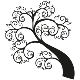 Sticker arbre spiral