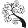 Sticker arbre spiral