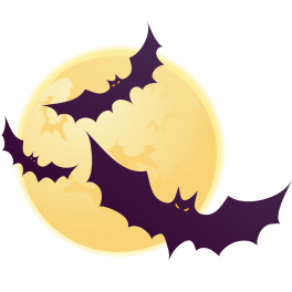 Sticker chauve-souris halloween