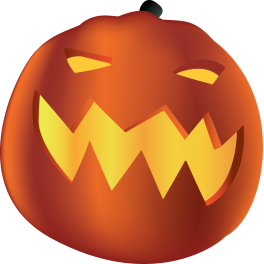 Sticker citrouille halloween